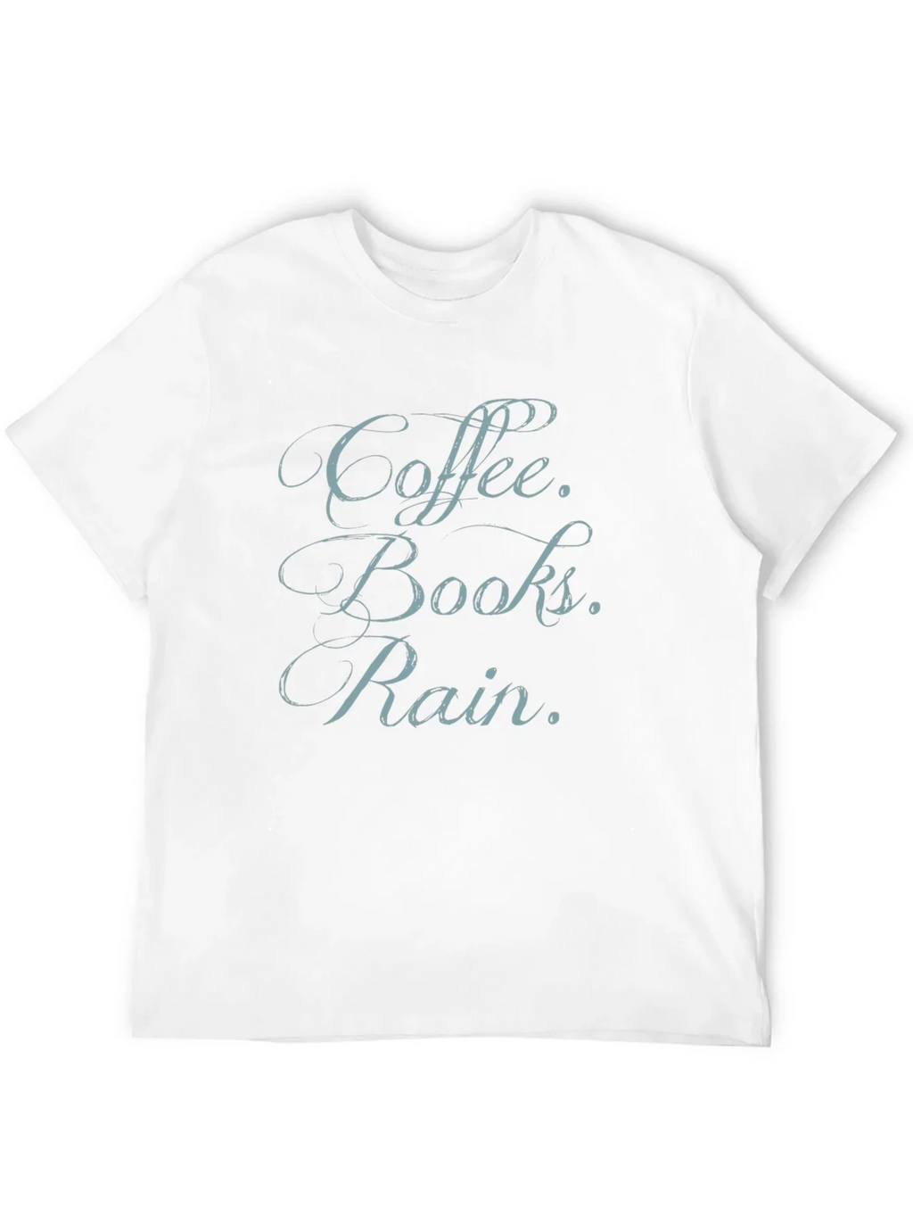 Coffee Books Rain T-Shirt