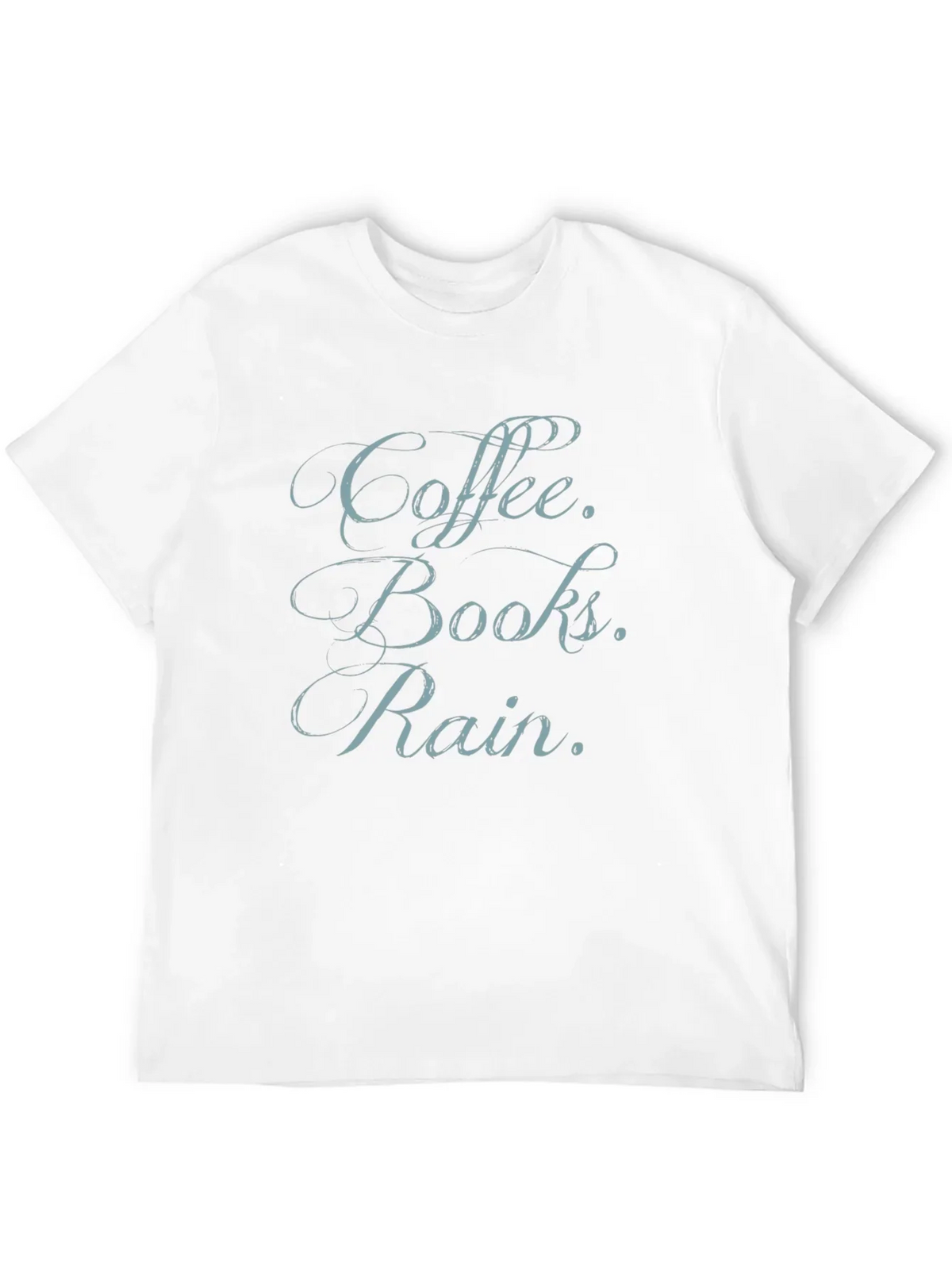 Coffee Books Rain T-Shirt