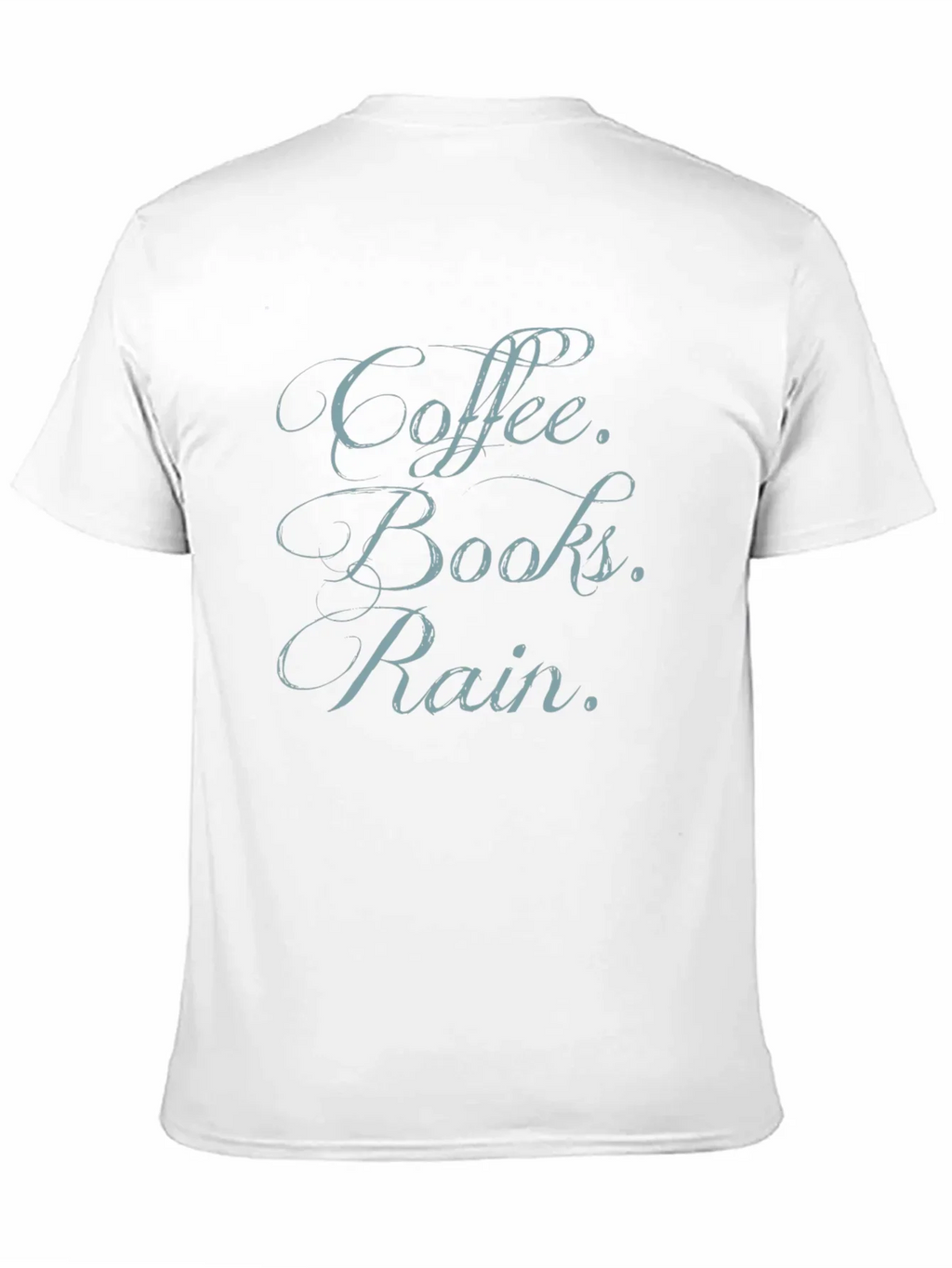 Coffee Books Rain T-Shirt