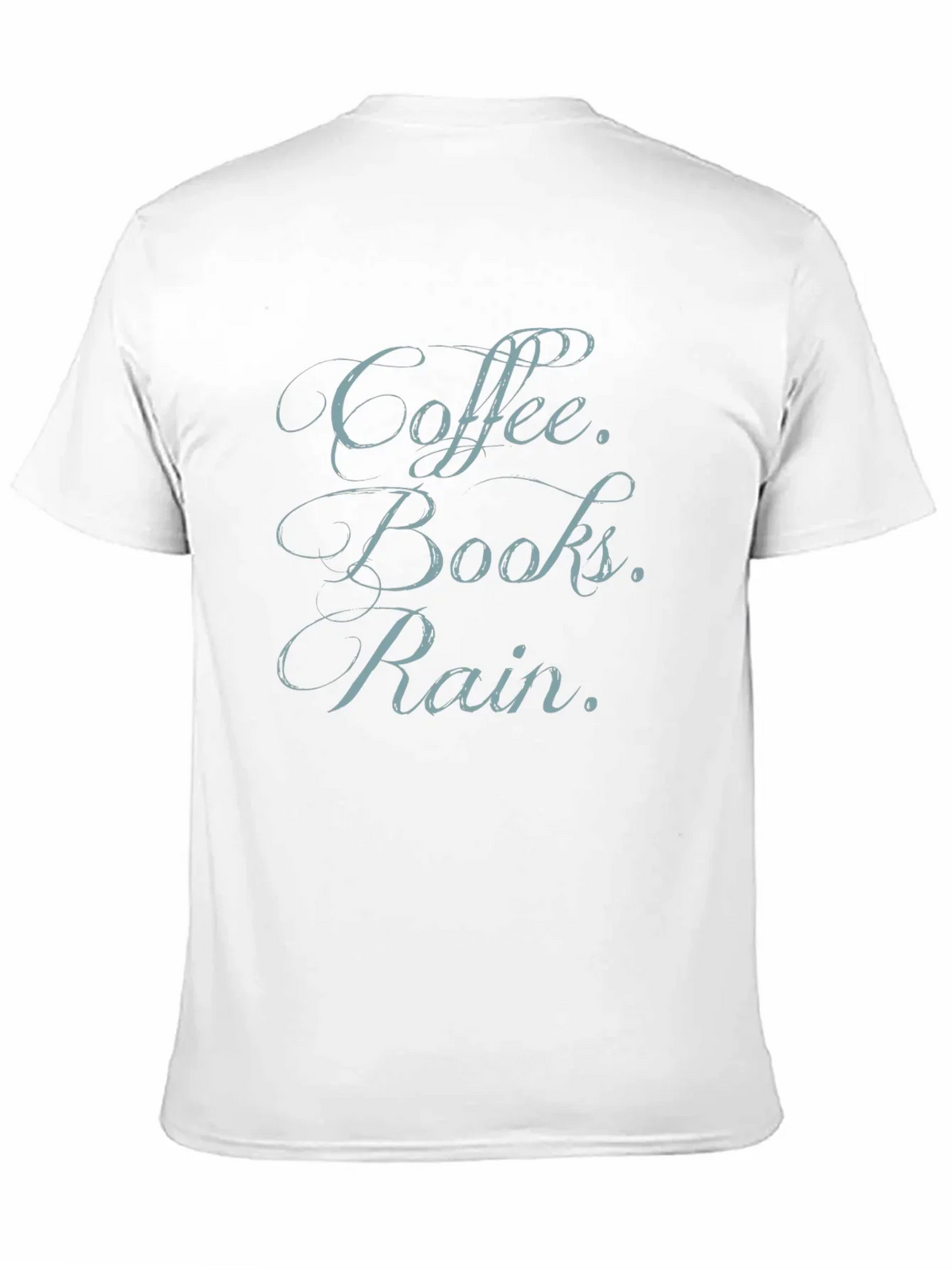 Coffee Books Rain T-Shirt