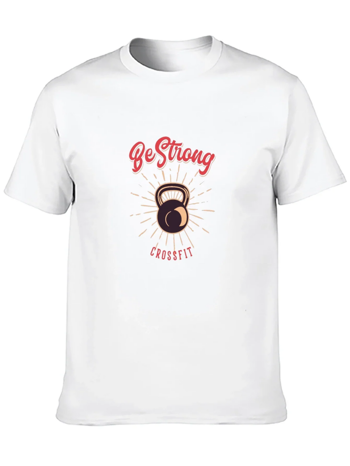 Be Strong CrossFit T-Shirt - Kettlebell Design