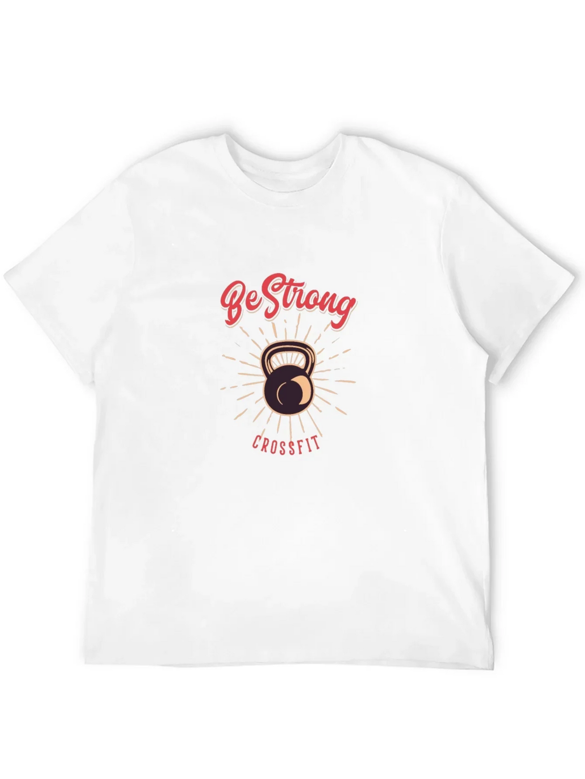 Be Strong CrossFit T-Shirt - Kettlebell Design