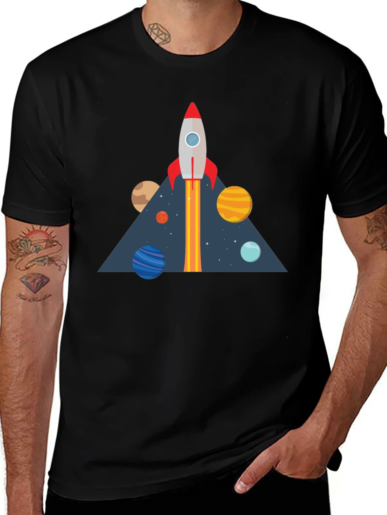 Rocket Launch T-Shirt - Space Adventure Graphic Tee