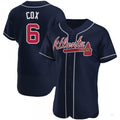 Atlanta Braves #6 Bobby Cox Navy Alternate Jersey Stitches Baseball Jerseys
