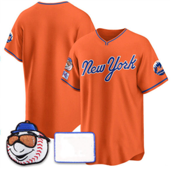 New York Mets Blank Orange 2025 Spring Training Stitched Baseball Jersey