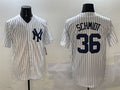 New York Yankees #36 Clarke Schmidt White Cool Base Stitched Baseball Jersey