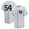 New York Yankees #54 Max Fried White 2024 Cool Base Stitched Baseball Jersey
