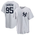 New York Yankees #95 Oswaldo Cabrera Home Replica Jersey - White Stitched Baseball Jersey