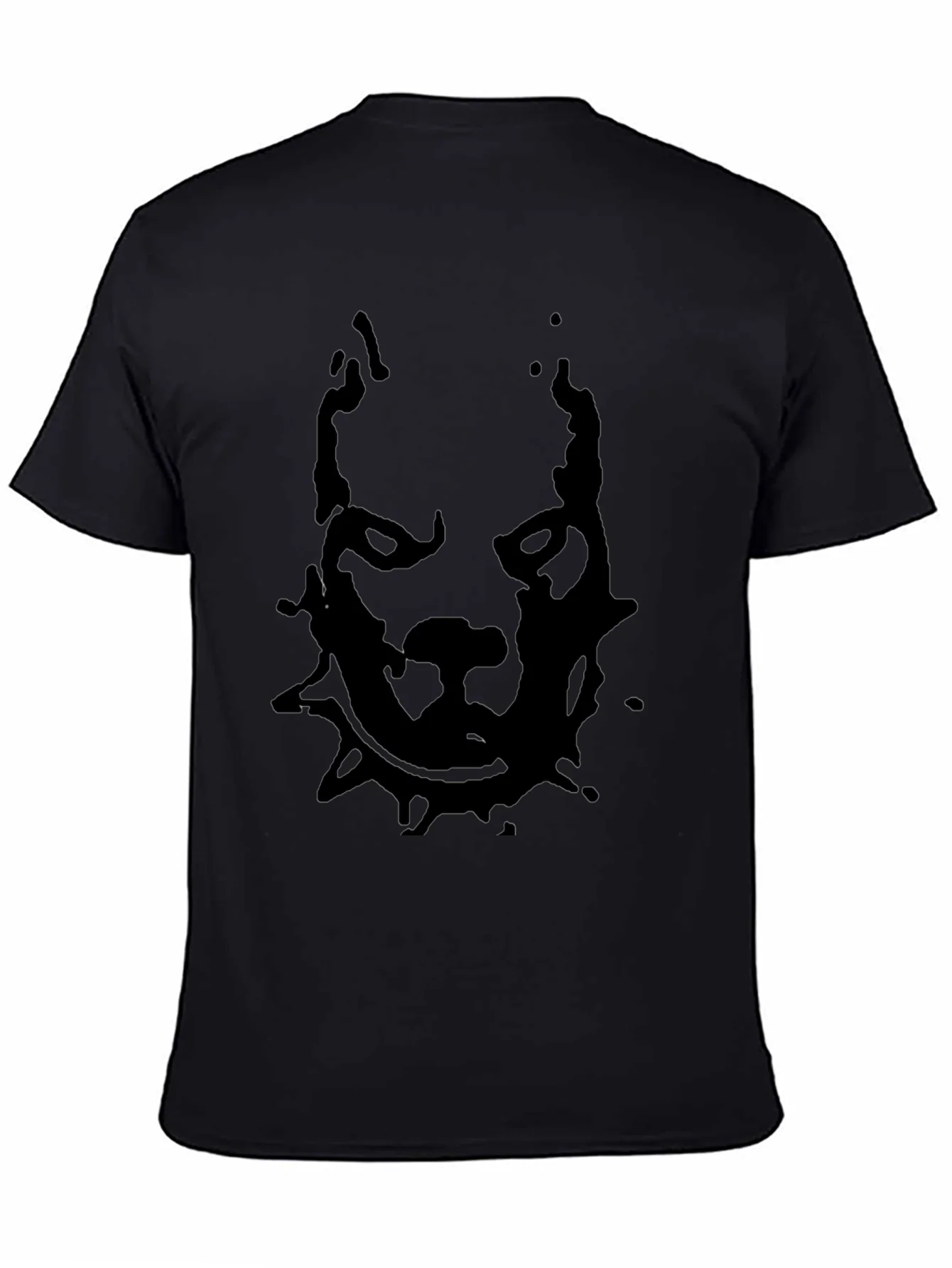 Pitbull Graphic Print Black T-Shirt