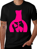 Ballet Dancer Graphic Tee - Black Cotton