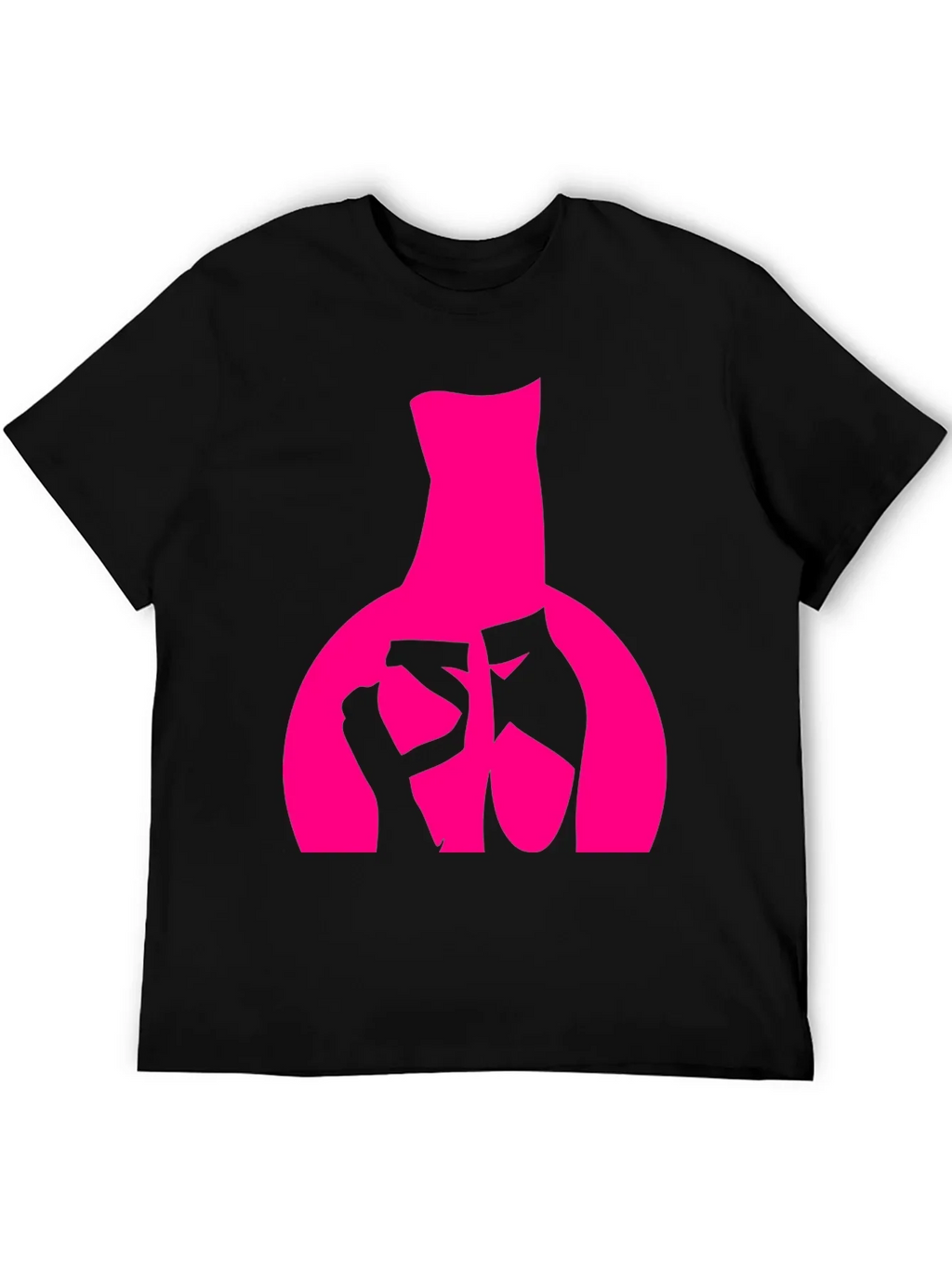 Ballet Dancer Graphic Tee - Black Cotton