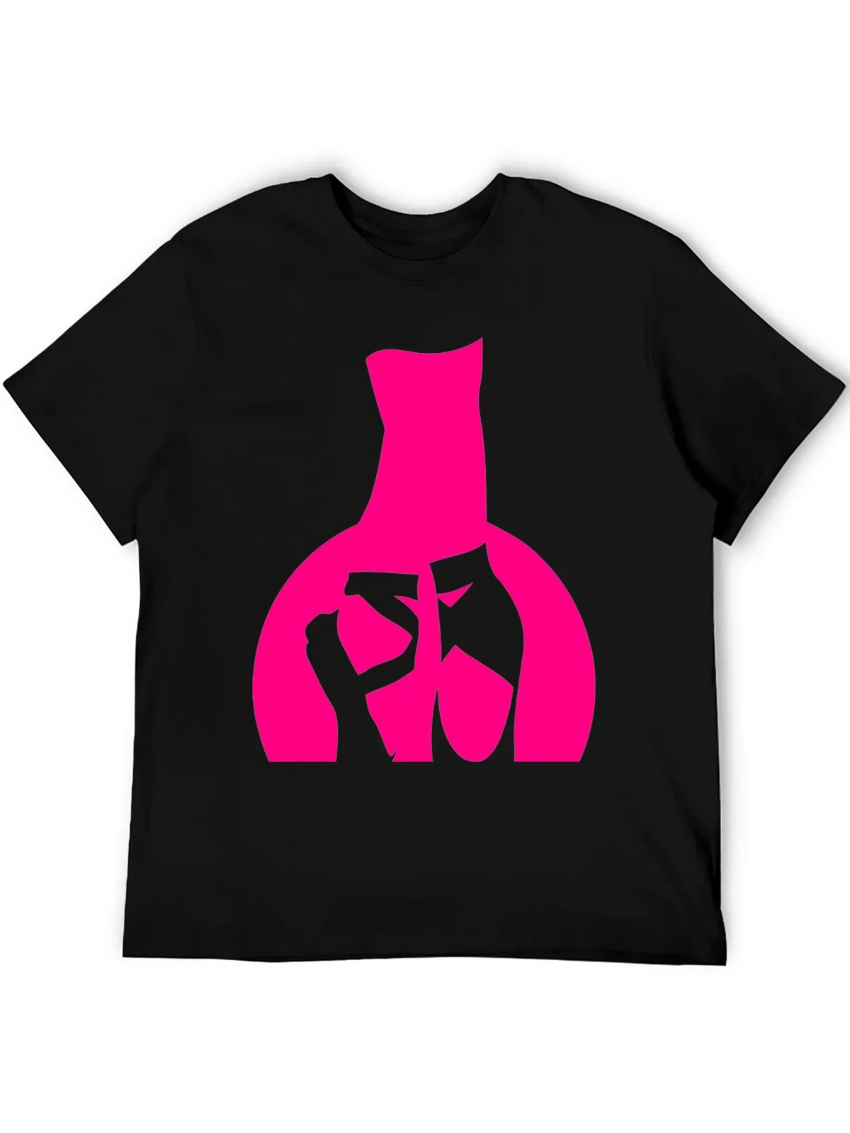 Ballet Dancer Graphic Tee - Black Cotton