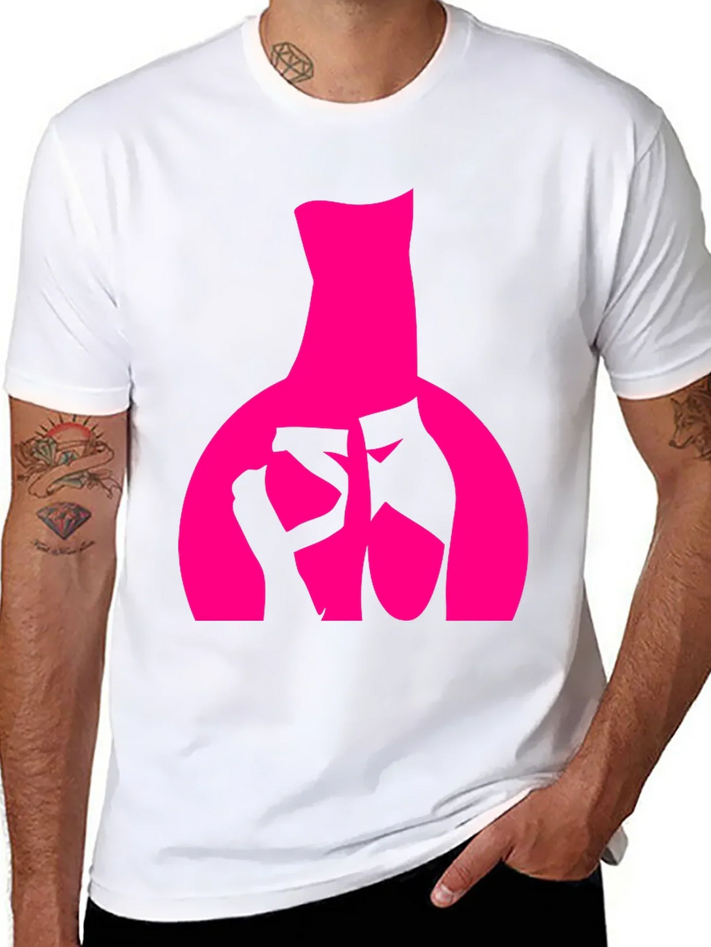 Ballet Dancer Graphic Tee - Black Cotton