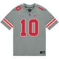 Julian Sayin Ohio State Buckeyes Jersey  Grey