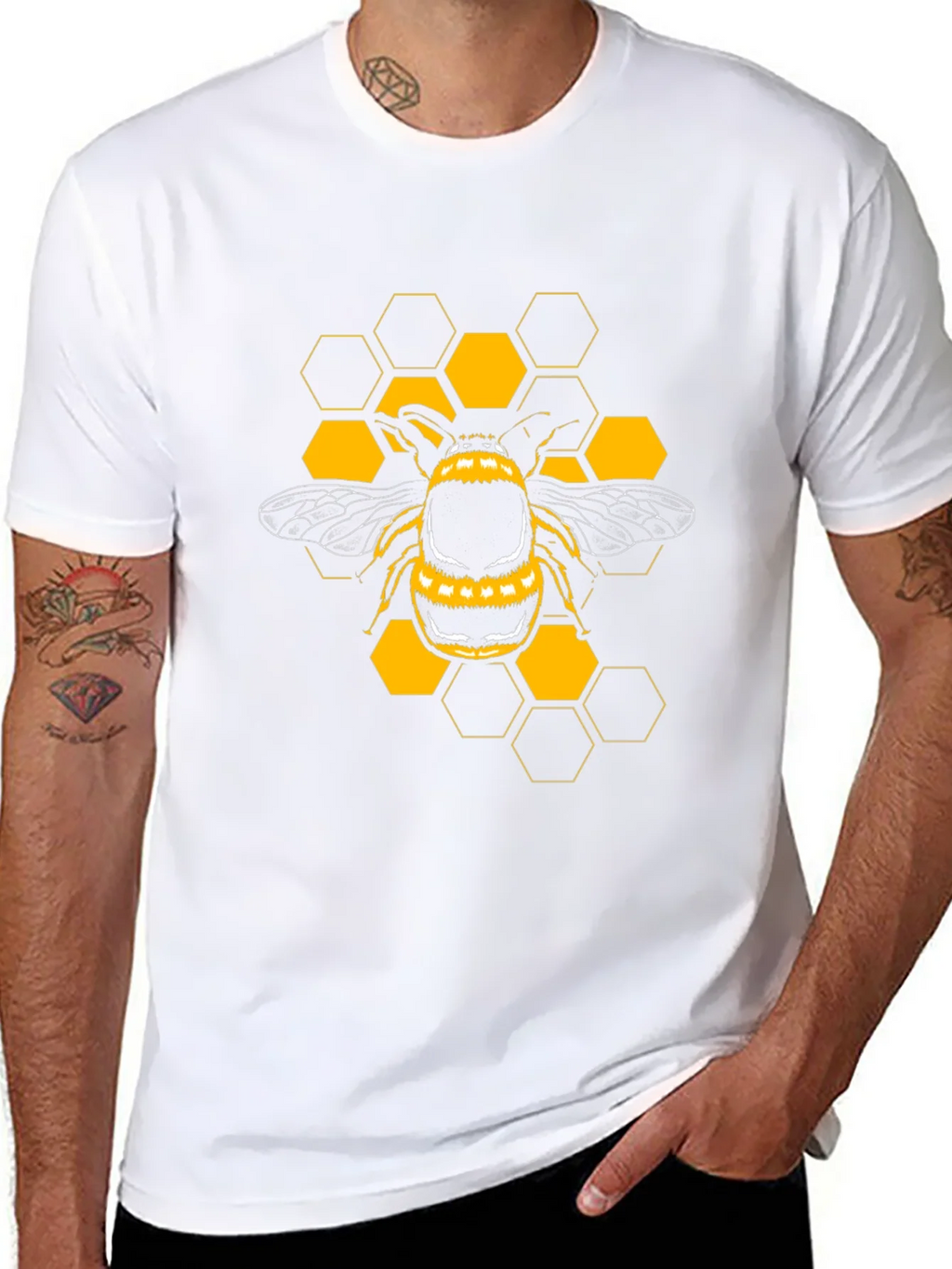 Bee Graphic Black T-Shirt