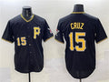 Pittsburgh Pirates #15 Oneil Cruz Black 2025 Limited Stitched Baseball Jersey
