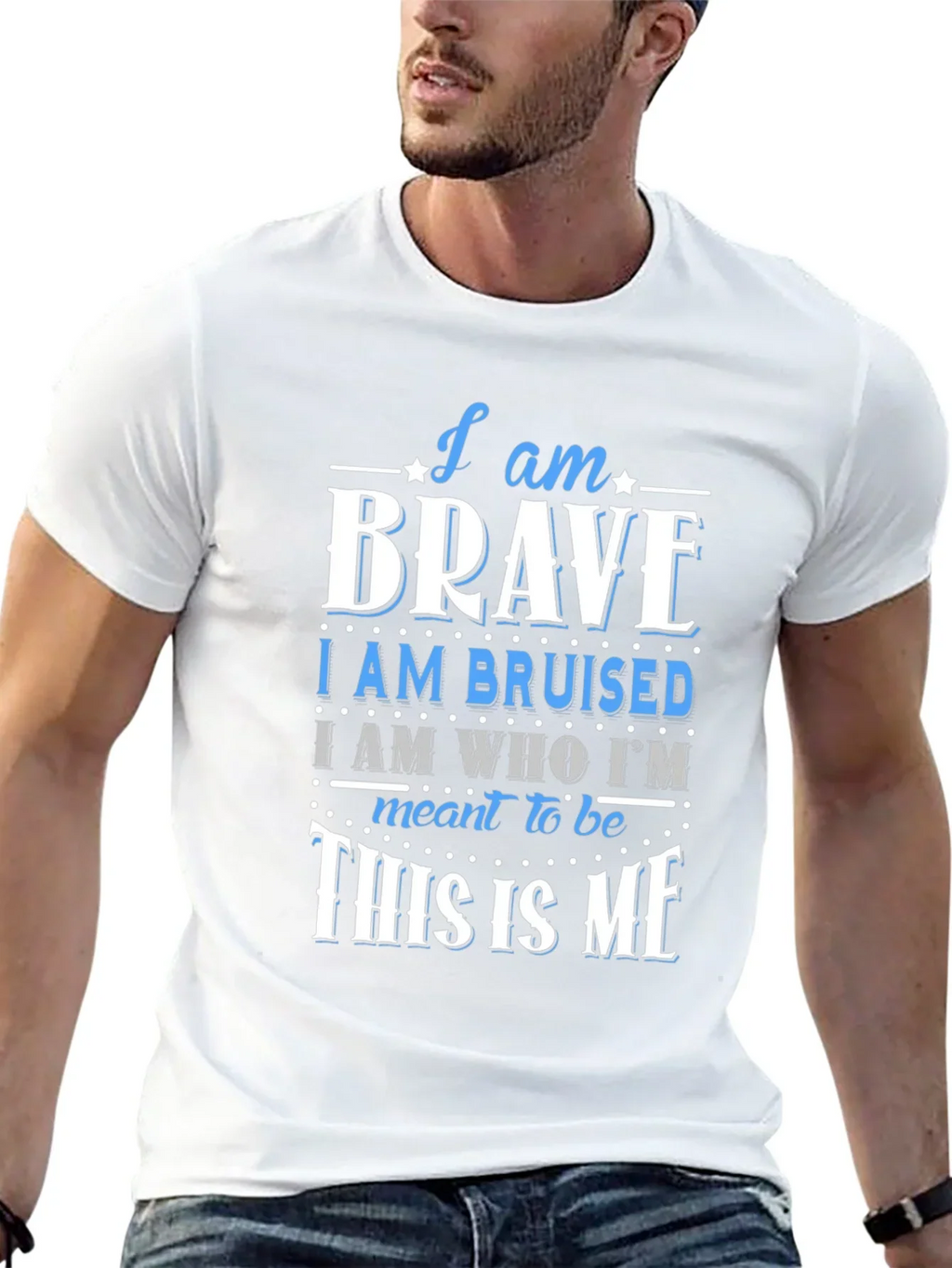 I Am Brave T-Shirt - Motivational Graphic Tee