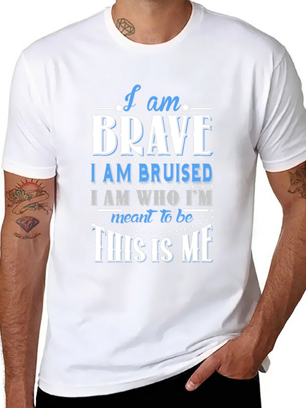 I Am Brave T-Shirt - Motivational Graphic Tee