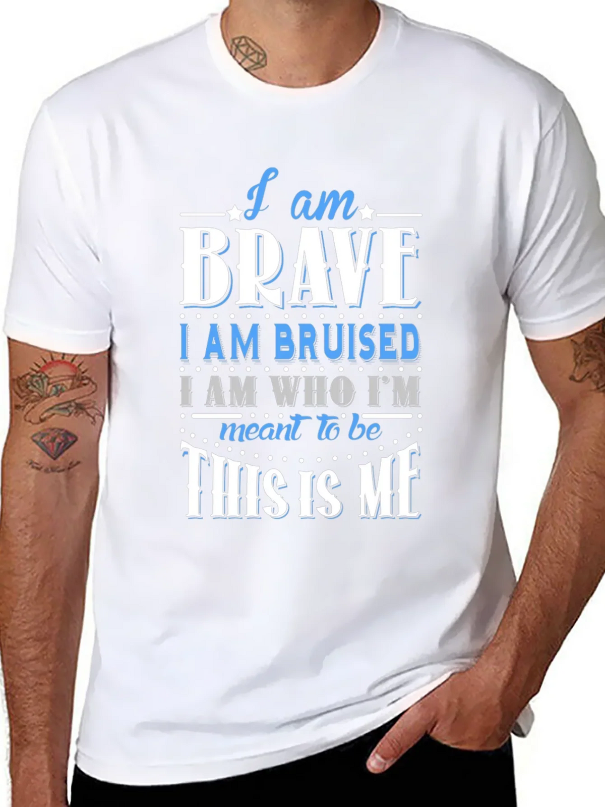 I Am Brave T-Shirt - Motivational Graphic Tee