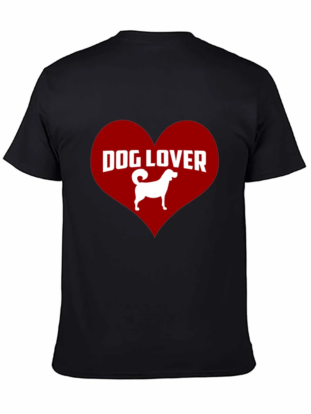 Dog Lover Graphic Tee - Heart Design