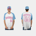 #56 RANDY AROZARENA MEXICO BASEBALL 2023 WORLD BASEBALL CLASSIC JERSEY C WHITE BLUE Stitches Baseball Jerseys