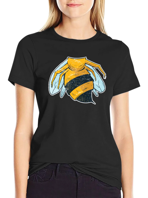 Cool Bee Graphic T-Shirt - Black Cotton Tee