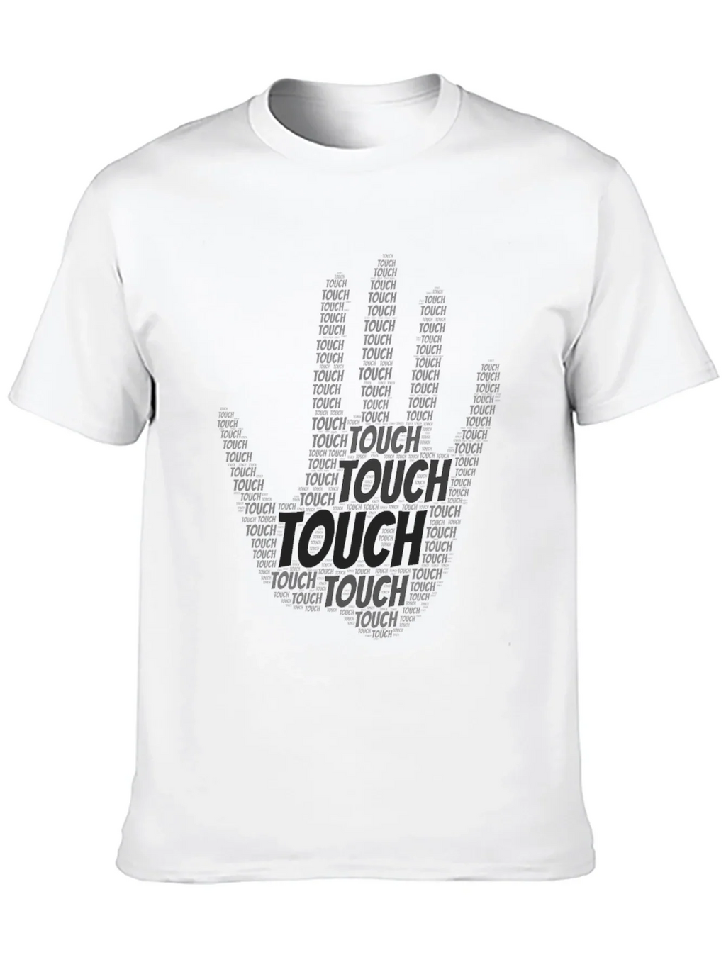 Black Touch Graphic Print T-Shirt
