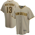 San Diego Padres #13 Manny Machado Tan Alternate Replica Player Jersey Baseball Jerseys