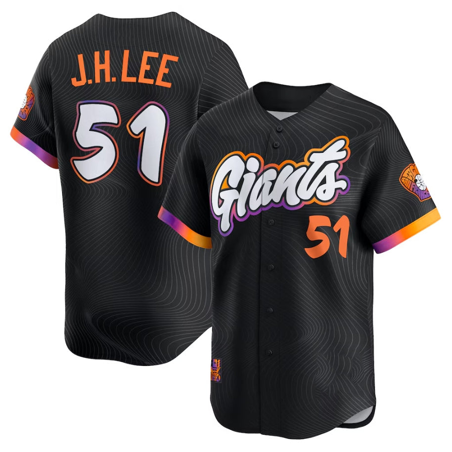 San Francisco Giants #51 Jung Hoo Lee Black 2025 City Connect Limited Baseball Jersey