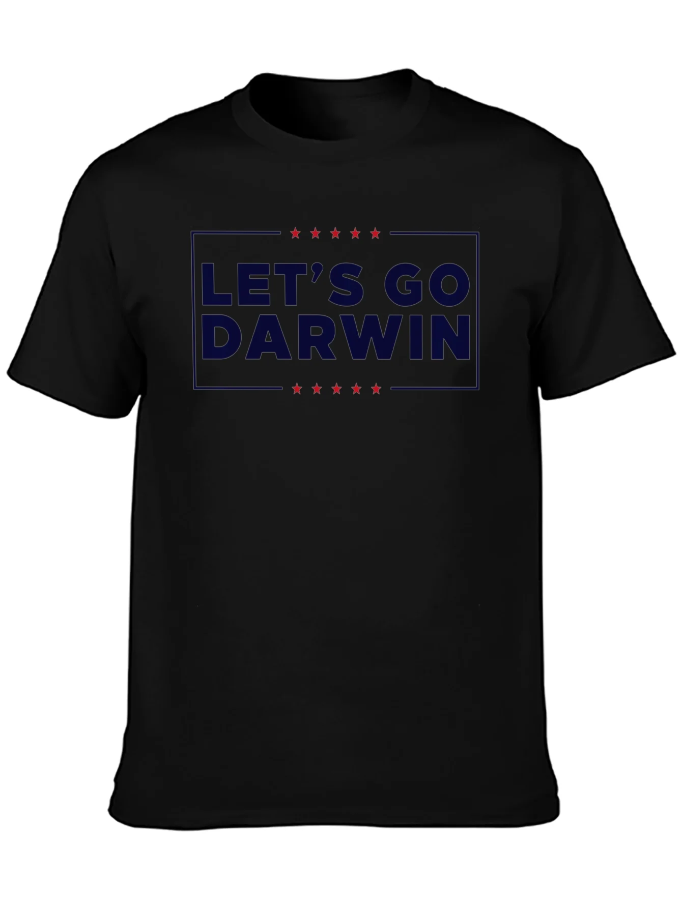 Lets Go Darwin Graphic Tee - Black Crew Neck