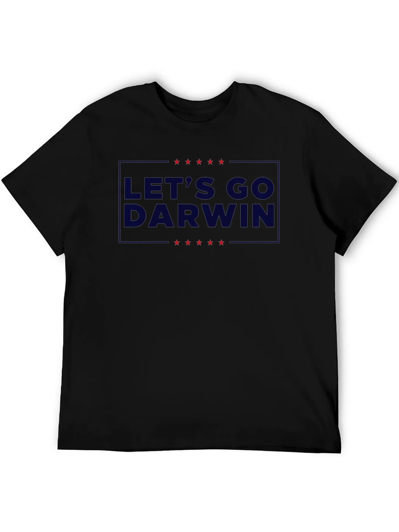 Lets Go Darwin Graphic Tee - Black Crew Neck