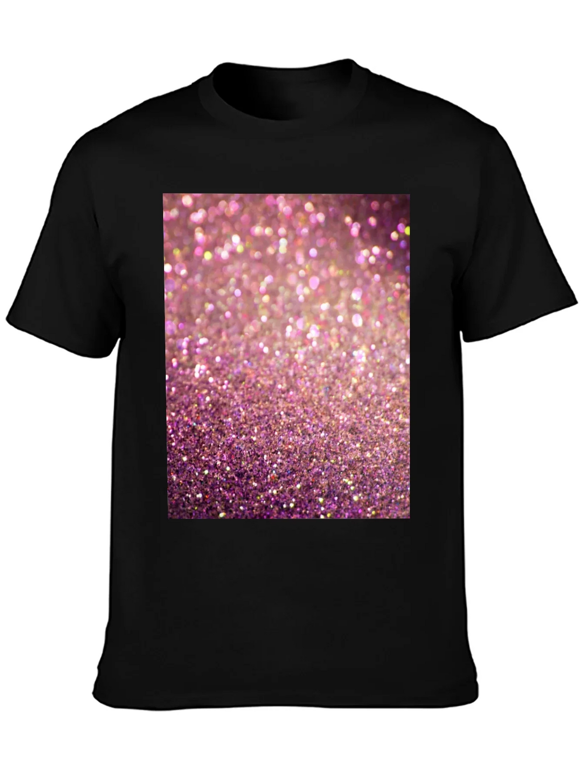 Sparkle Graphic T-Shirt - Pink Glitter Design