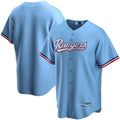 Texas Rangers Light Blue Alternate Replica Team Jersey Baseball Jerseys