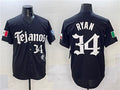 Texas Rangers #34 Nolan Ryan Black Mexico 2025 Vapor Premier Limited Stitched Baseball Jersey