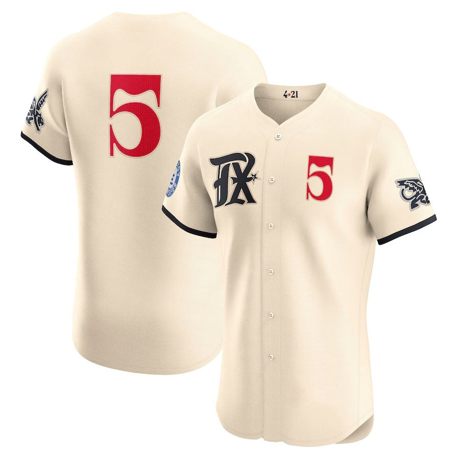 Texas Rangers #5 Corey Seager City Connect Elite Jersey - Cream Stitched Baseball Jersey