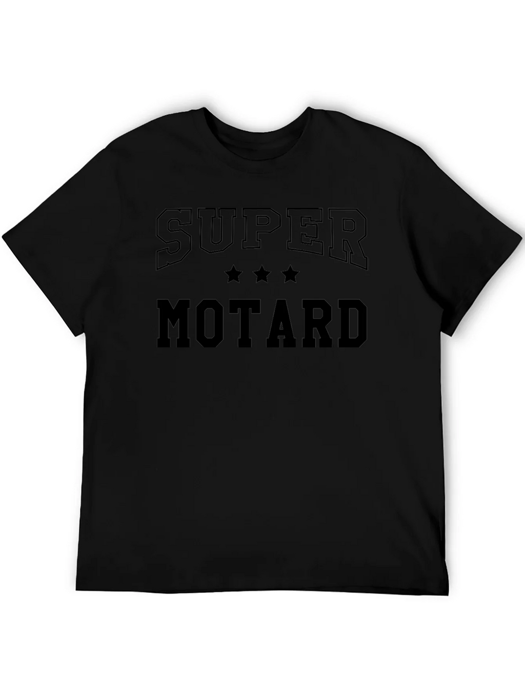 Super Motard Graphic Tee - Black Cotton T-Shirt