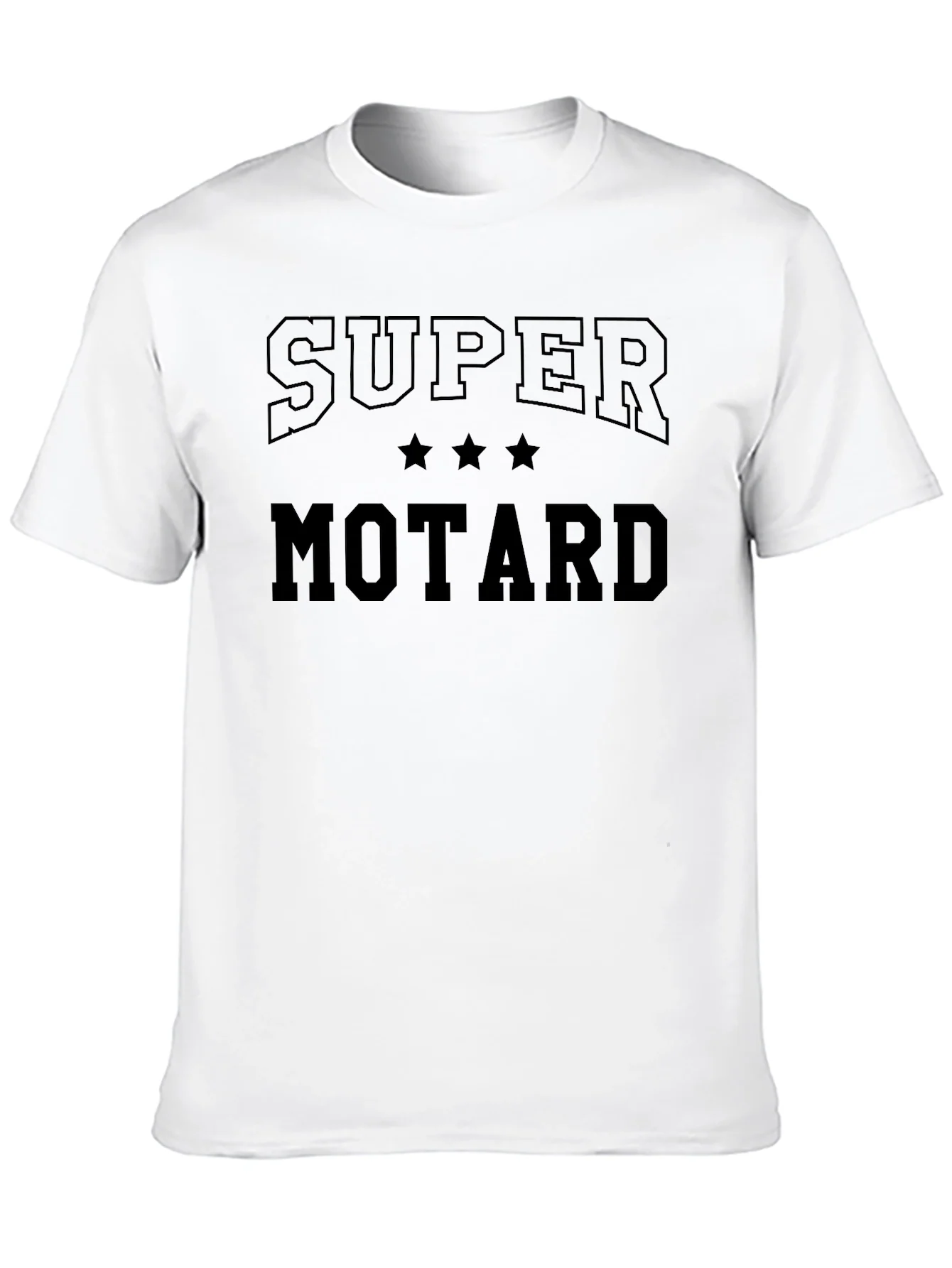 Super Motard Graphic Tee - Black Cotton T-Shirt