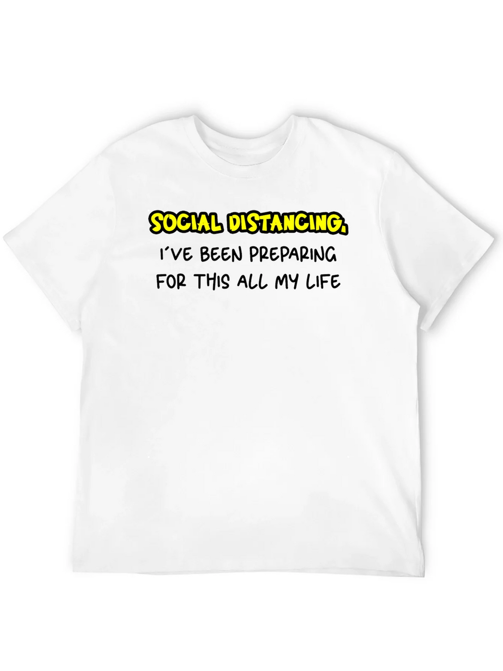 Social Distancing Prep T-Shirt - Black
