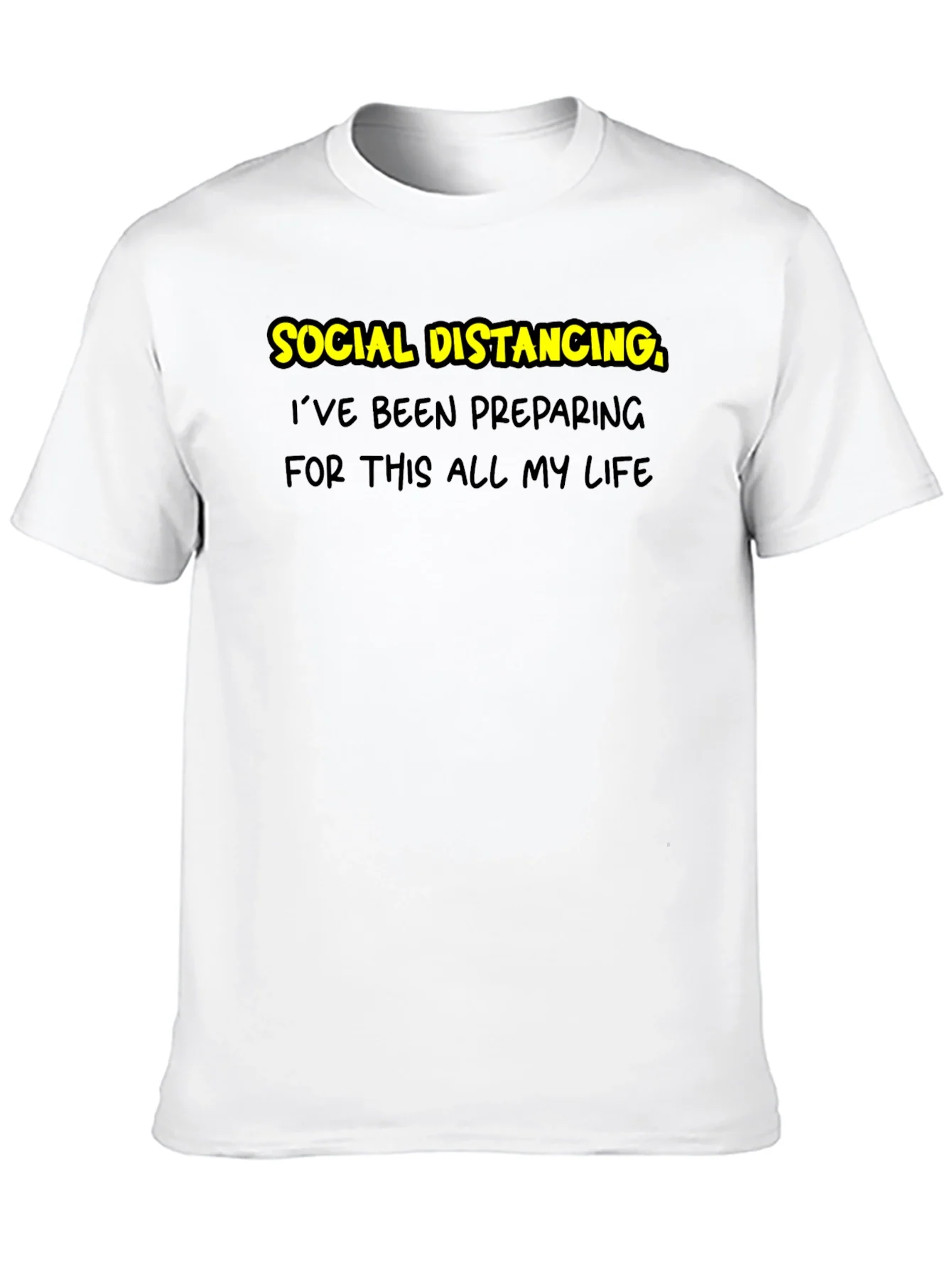 Social Distancing Prep T-Shirt - Black