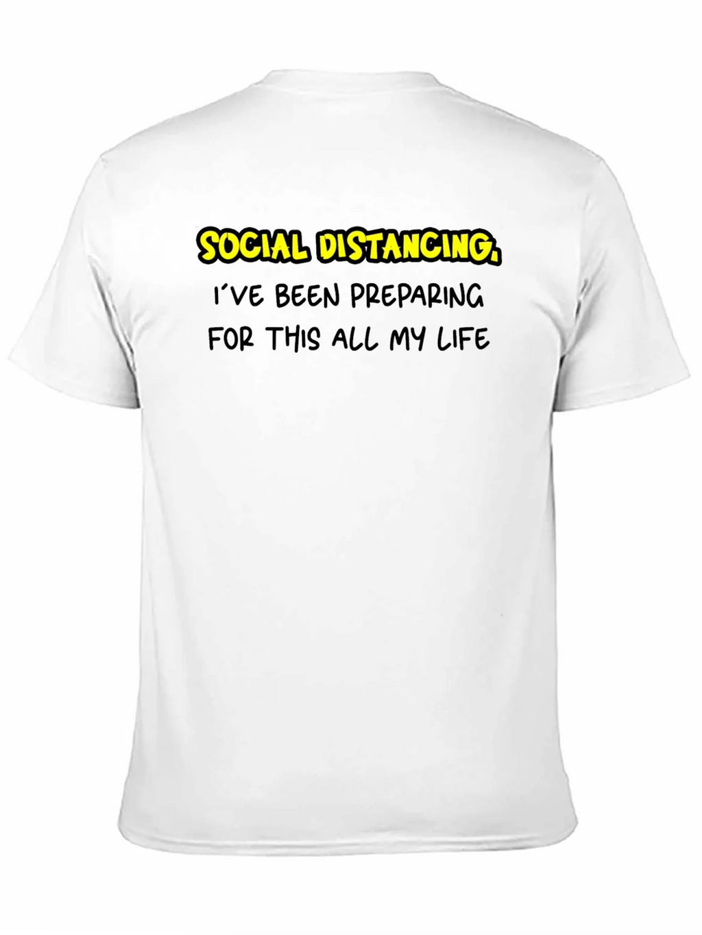 Social Distancing Prep T-Shirt - Black