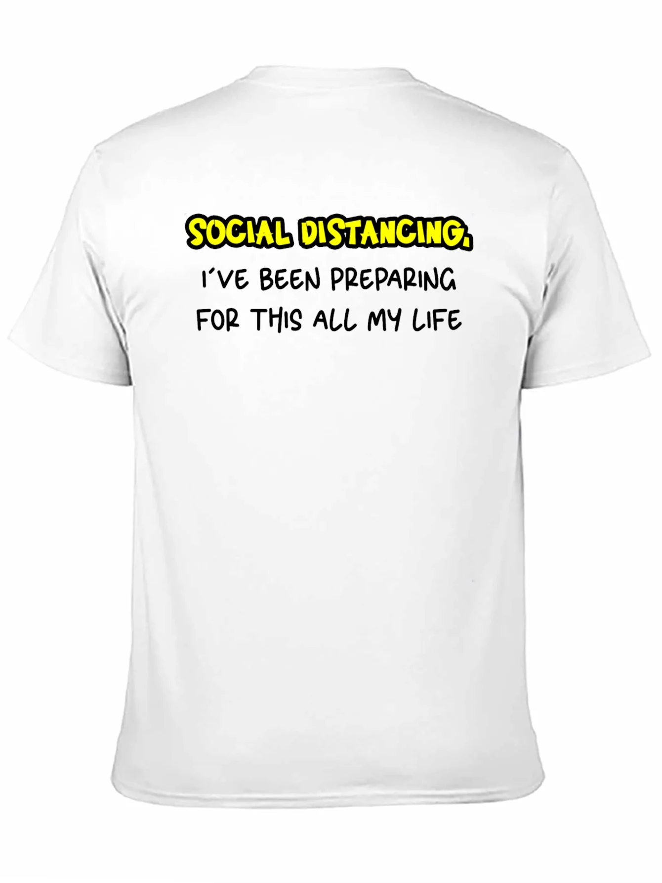 Social Distancing Prep T-Shirt - Black