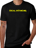 Social Distancing Prep T-Shirt - Black