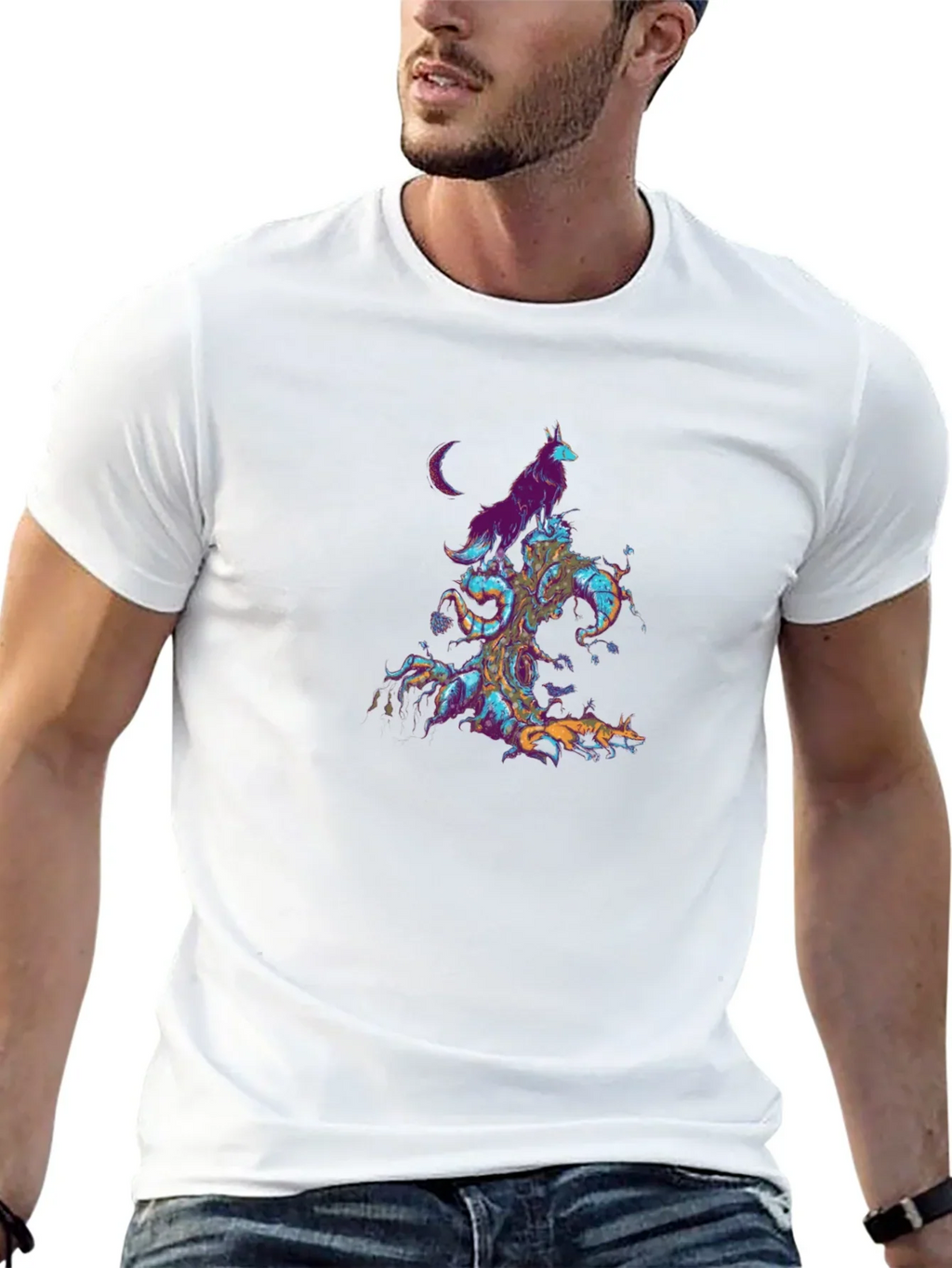 Mystic Wolves Graphic T-Shirt