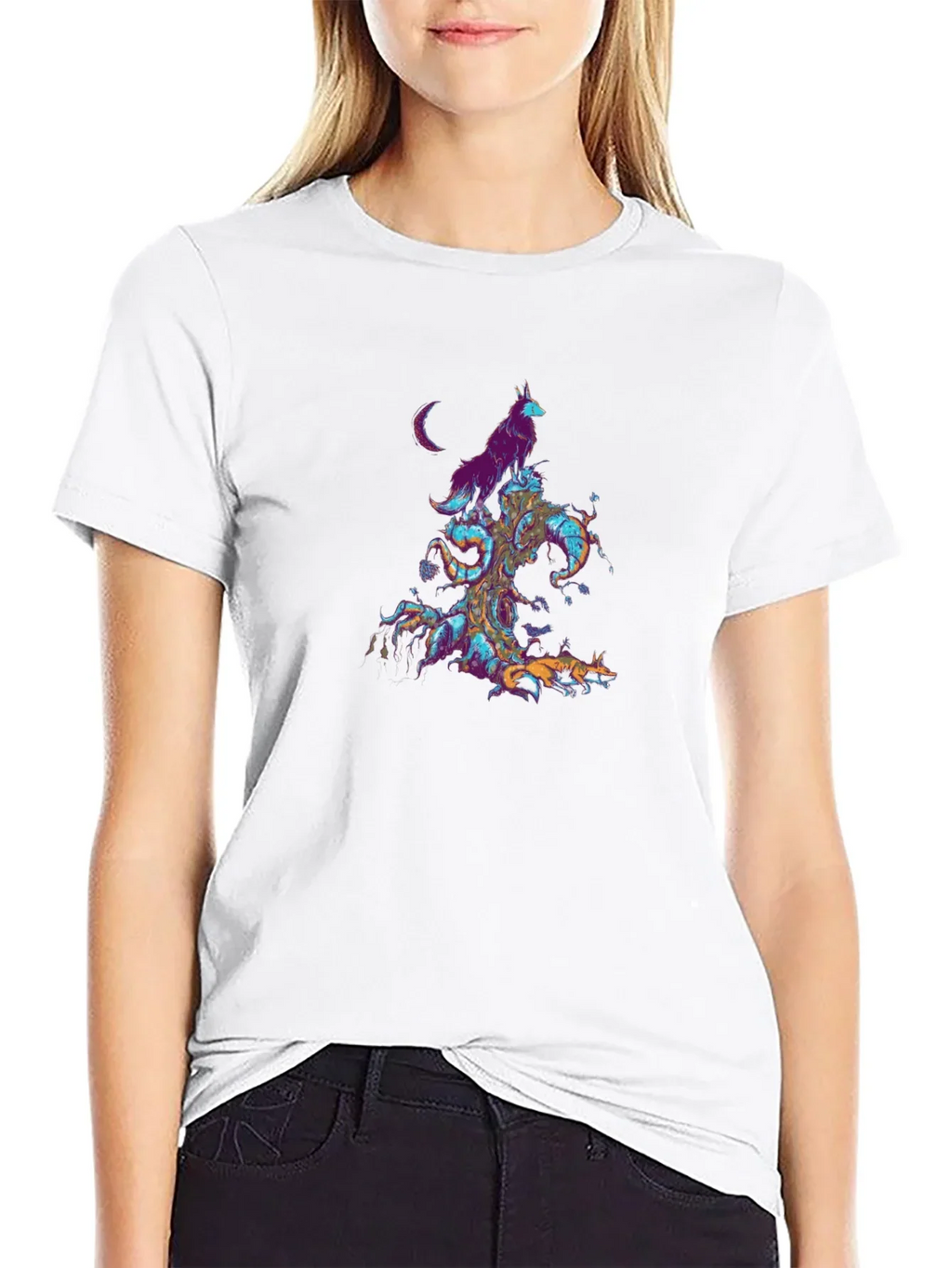 Mystic Wolves Graphic T-Shirt