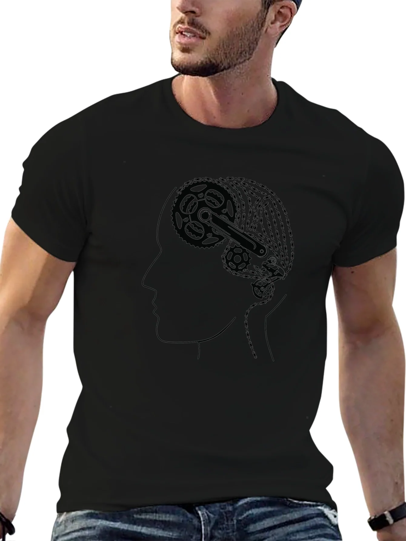 Gear Head Tee - Bicycle Brain T-Shirt