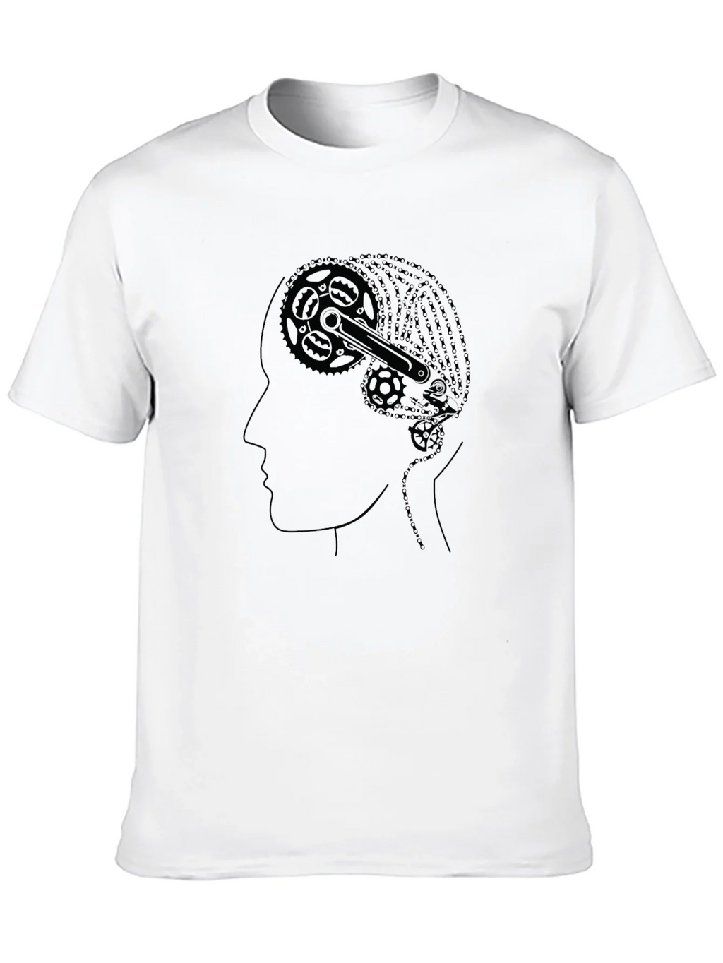 Gear Head Tee - Bicycle Brain T-Shirt