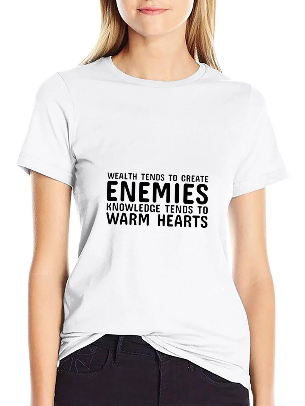 Enemies Knowledge Tee - Stylish Black T-Shirt