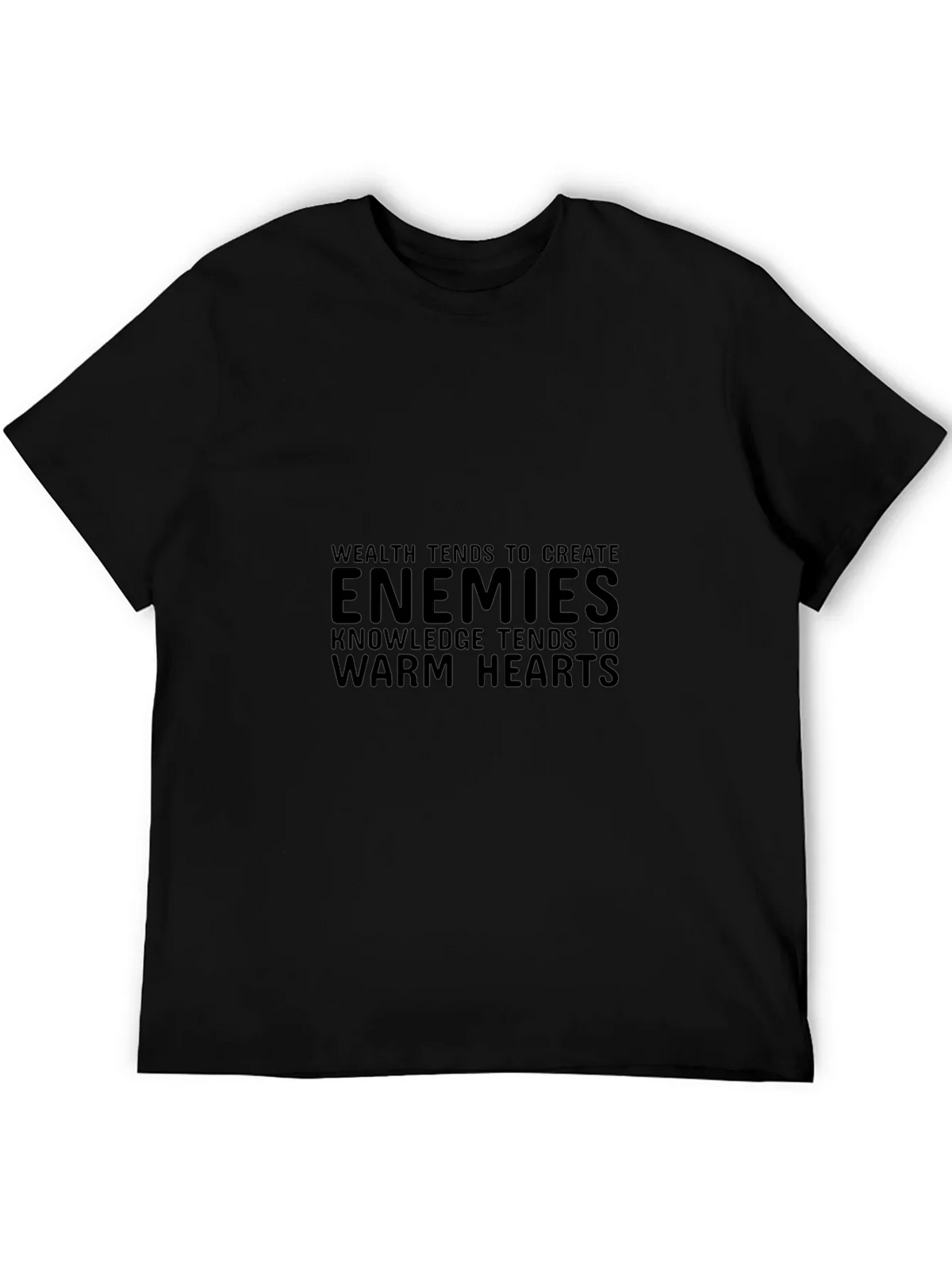 Enemies Knowledge Tee - Stylish Black T-Shirt
