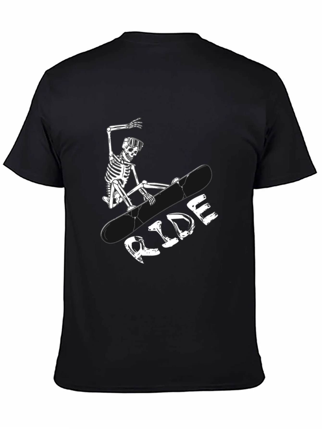 Skeleton Snowboarder Graphic Tee - Ride in Style