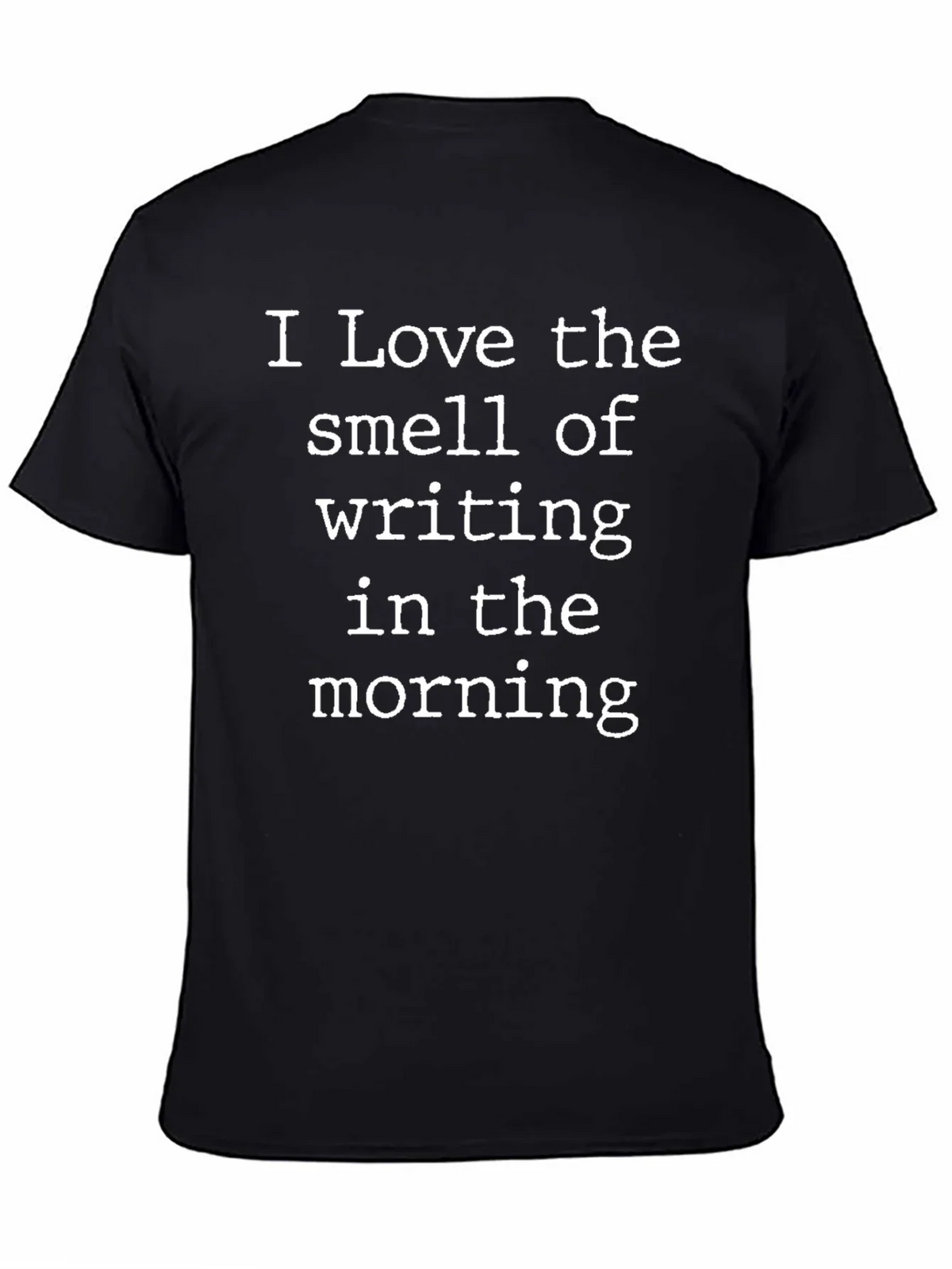 Writing Smell Morning Black Tee